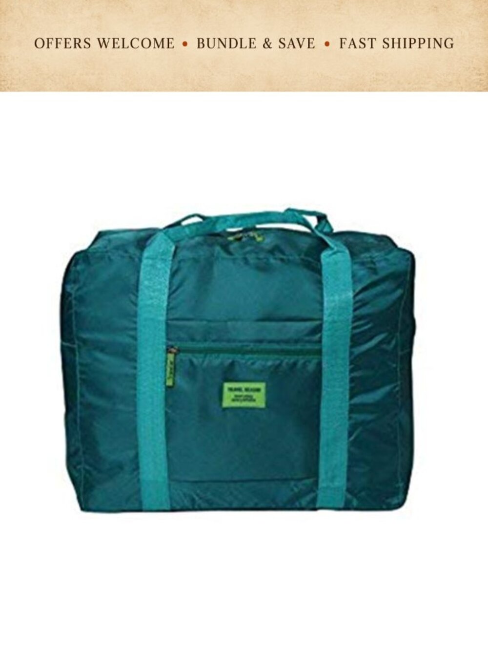 PAXLAMB Travel Duffle Bag Lightweight Waterproof Foldable Nylon Carry Tote